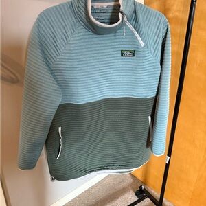 L.L. Bean Women's Blue and Green Sweater